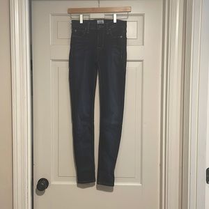 HUDSON lightly worn.  Dark denim, skinny jeans, size 25.